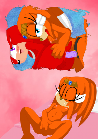 Tikal Day 2019 - Tikal & Knuckles
Happy Tikal Day 2019! Tikal day is a stupid thing I like to do each year. Doesn't mark Tikals Official birthday, nor the day she was created (which is hard to work out) Nor the first public apperance (also tricky to work out) but the date of the first official release date of her first game apperance, Sonic Adventure for the Dreamcast (Japanese release, it was delaied for bugfixing and minor tweaking outside of Japan, and then the bug fix version was later released in japan).

Anyway.. My theme i gave myself was 'Secret Christmas Wish' so Tikal is masterbating while having a fantasy about a secret wish she has at Christmas time. Enjoy!
Keywords: Tikal Knuckles Echinda Pegging 2019