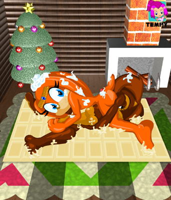 Tikal Echidna & Princess Sally Acorn - Chocolate + Cream = Fun
It's now 14 years since the first appearance of Tikal.. Doesn't seam that long does it? Well.. For this Tikal Day, Tikal is having a bit of Fun with Sally, involving White Chocolate and some Whipped Cream (with a little cherry). Think It's not Christmassy enough? Well.. I'm Sure you're Presents won't be THIS good, but one can dream, eh? ^_^
Keywords: Tikal Sally Christmas