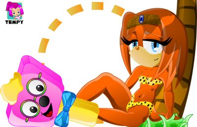 Tikal Echinda (& Pinky Punky) - Itsy Bitsy Teeny Weeny Yellow Polka Dot Bikini
What i can add? based on the 90s version of the 60s song 'Itsy Bitsy Teeny Weeny Yellow Polka Dot Bikini', sung by Timmy Mallett (we won't go into the debate here) under the band name of Bombalurina. Timmy Mallett was an old 80s UK Kids TV Host. The Pink hammer, is his character 'Pinky Punky' who was.. a large hammer.. well.. large-ish.. Anyway.. Tikal in a Tiny Yellow Polka Dot Bikini, why moan? I'm not 100% Happy with the finished image but it's pretty good.
Keywords: Tikal Pinky Punky Clean